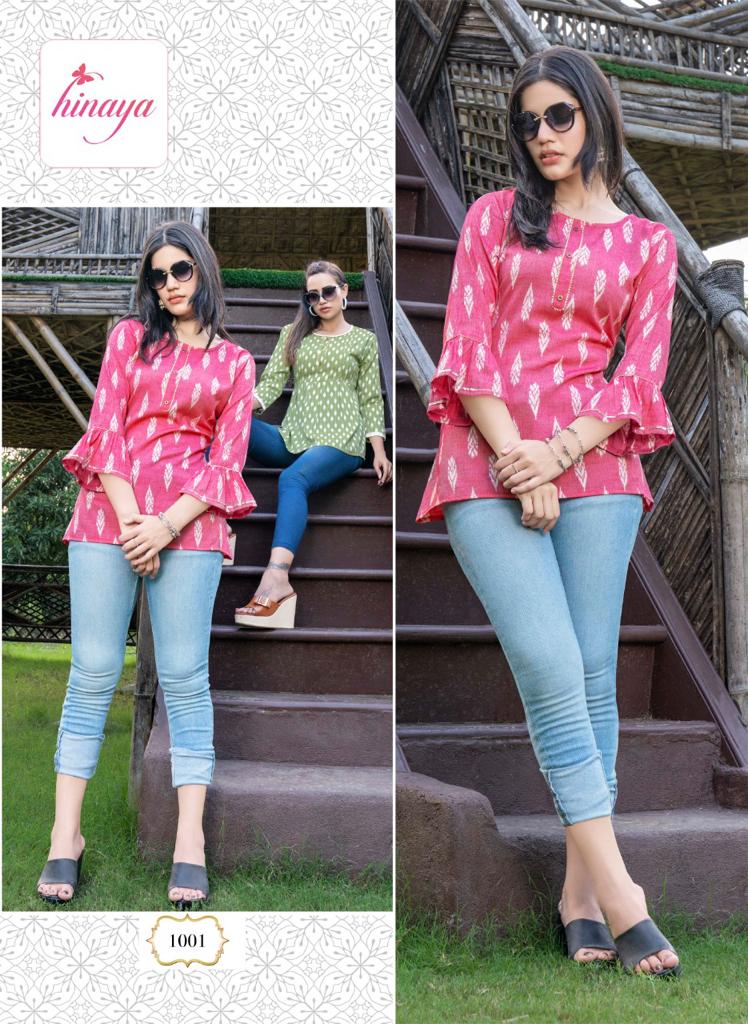 Hinaya Nora 2 Western Wear Wholesale Rayon Ladies Top Catalog